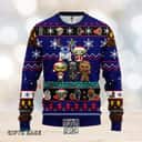 Cute Star Wars Ugly Christmas Sweater Darth Vader R2-D2 Baby Yoda
