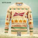 Budweiser Beer Ugly Christmas Sweater Snowflake Pine Tree Budweiser Beer Ugly Christmas Sweater Snowflake Pine Tree
