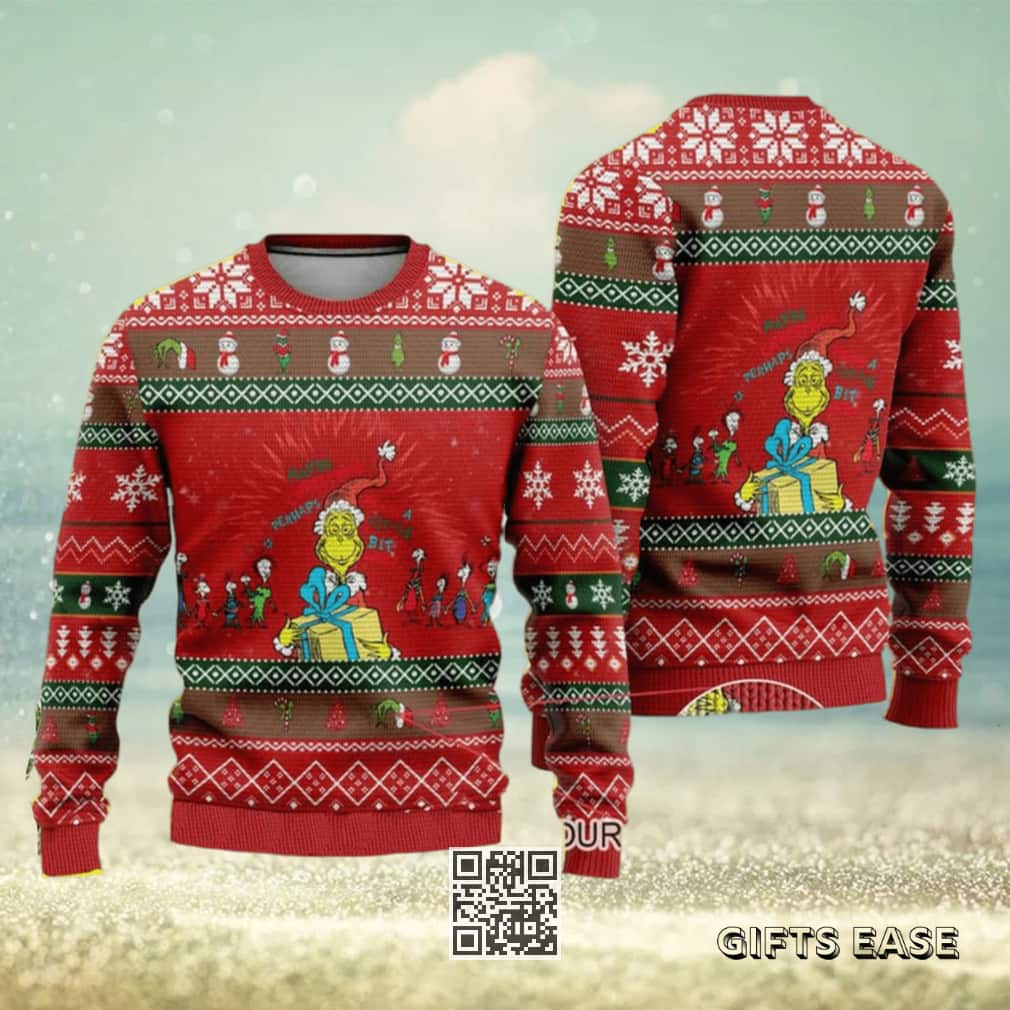 Red Grinch Ugly Christmas Sweater Red Grinch Ugly Christmas Sweater