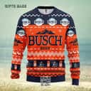 Busch Beer Ugly Christmas Sweater Xmas Gift