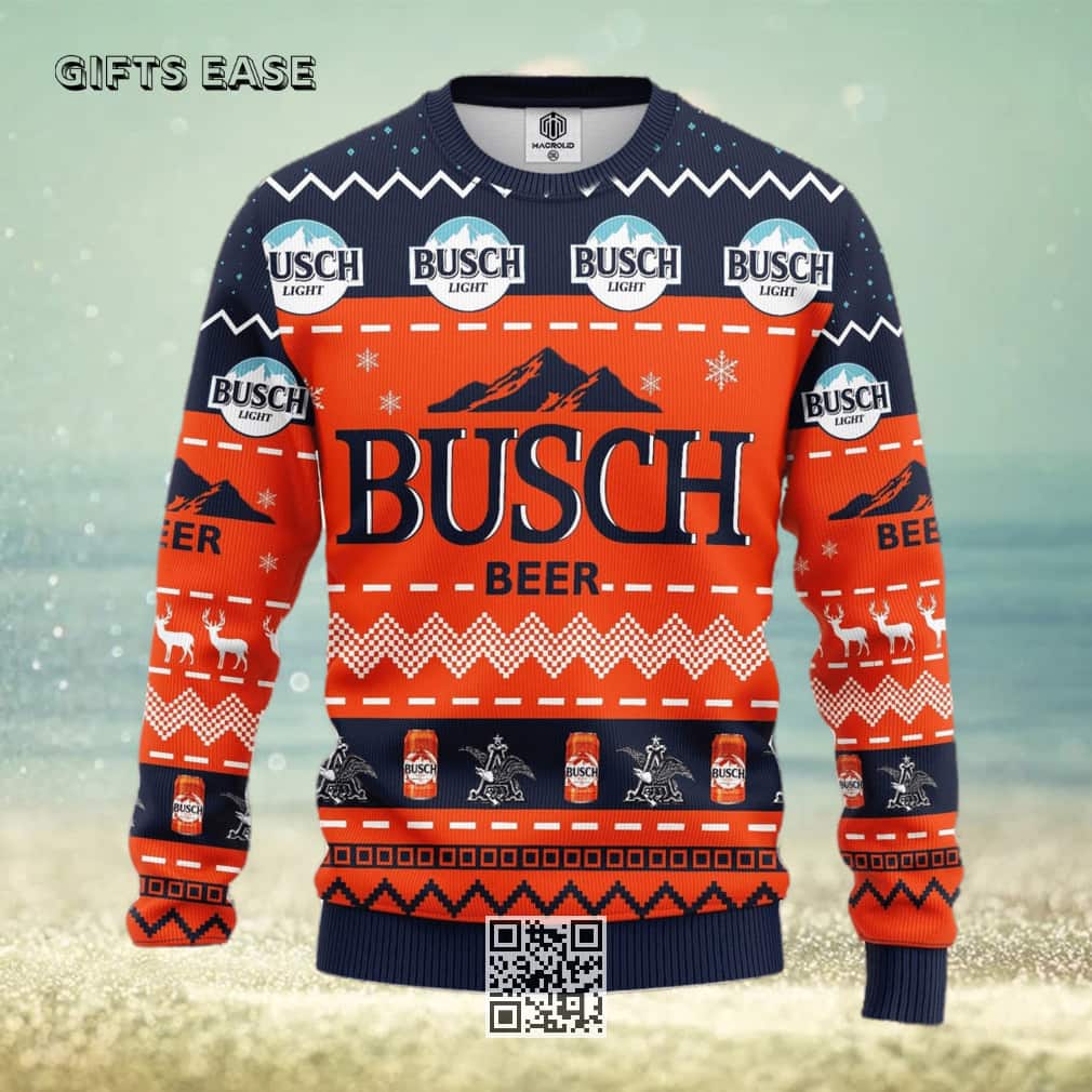 Busch Beer Ugly Christmas Sweater Xmas Gift Busch Beer Ugly Christmas Sweater Xmas Gift