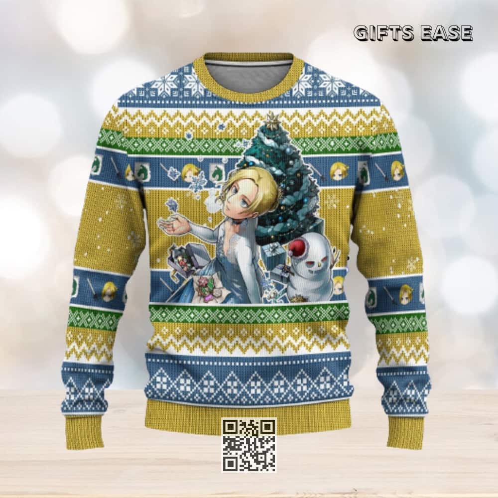 Annie Leonhart Attack On Titan Ugly Christmas Sweater Annie Leonhart Attack On Titan Ugly Christmas Sweater