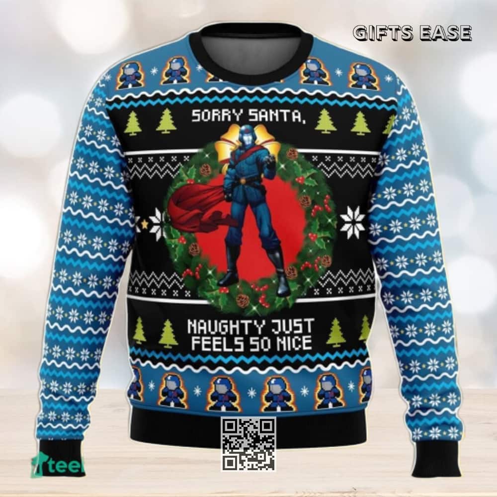 Cobra Commander Ugly Christmas Sweater Naughty Just Feels So Nice Cobra Commander Ugly Christmas Sweater Naughty Just Feels So Nice
