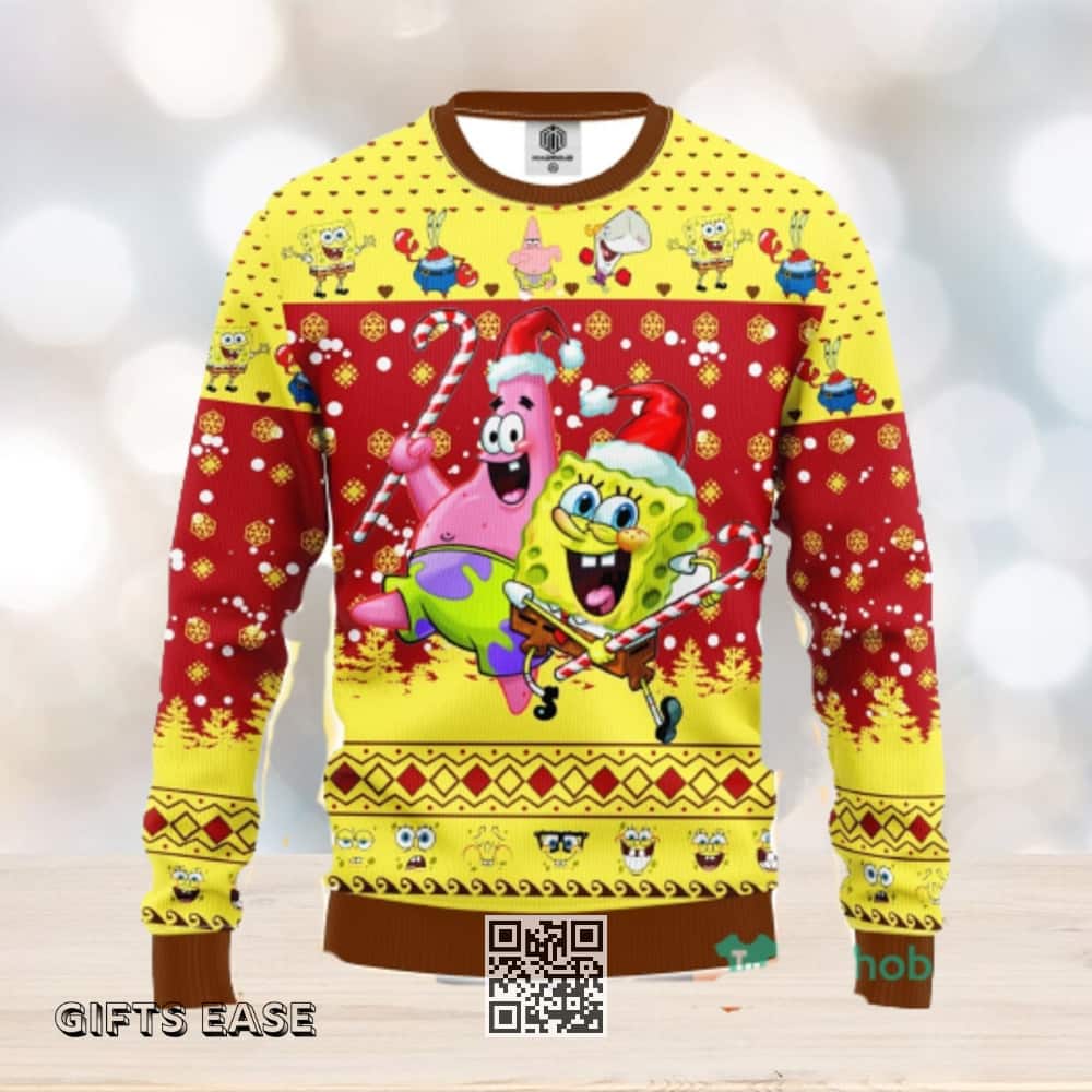 Cute Spongebob Patrick Ugly Christmas Sweater Cute Spongebob Patrick Ugly Christmas Sweater