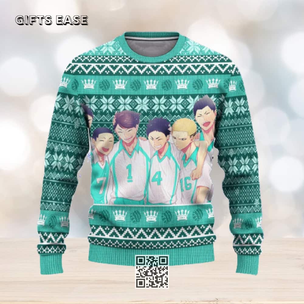 Aoba Johsai High Haikyuu Ugly Christmas Sweater Aoba Johsai High Haikyuu Ugly Christmas Sweater