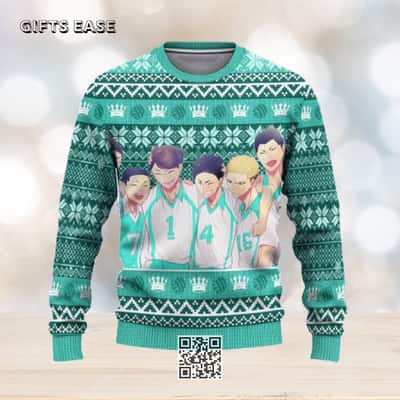Aoba Johsai High Haikyuu Ugly Christmas Sweater