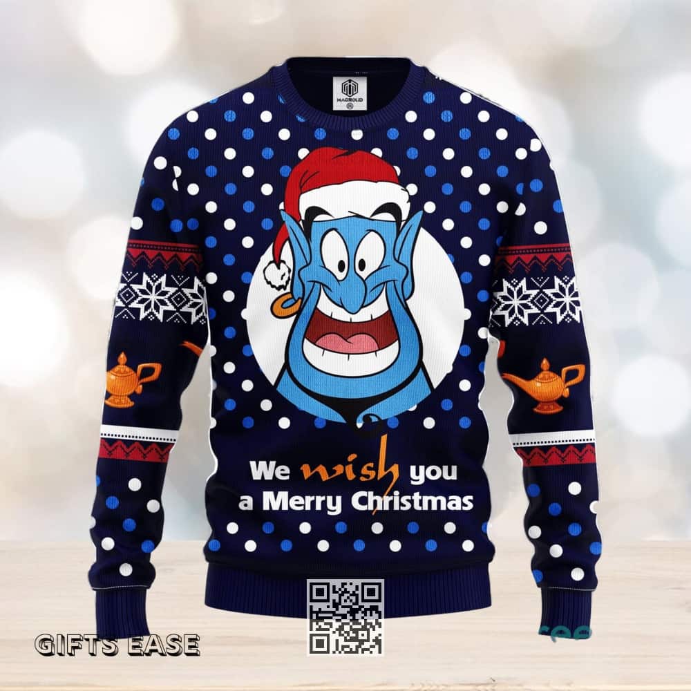 Aladdin And The Magic Lamp Ugly Christmas Sweater Aladdin And The Magic Lamp Ugly Christmas Sweater