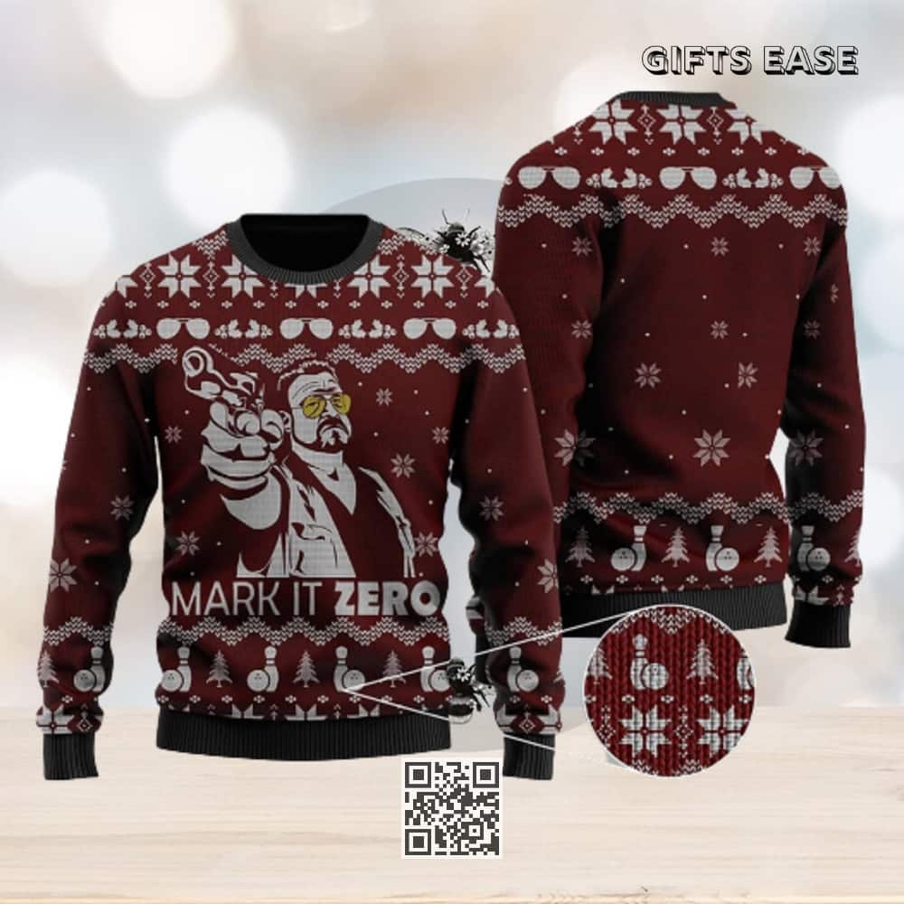 The Big Lebowski Walter Sobchak Ugly Christmas Sweater The Big Lebowski Walter Sobchak Ugly Christmas Sweater