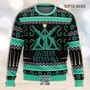 Avada Kedavra Ugly Christmas Sweater Snowflake Pattern Avada Kedavra Ugly Christmas Sweater Snowflake Pattern