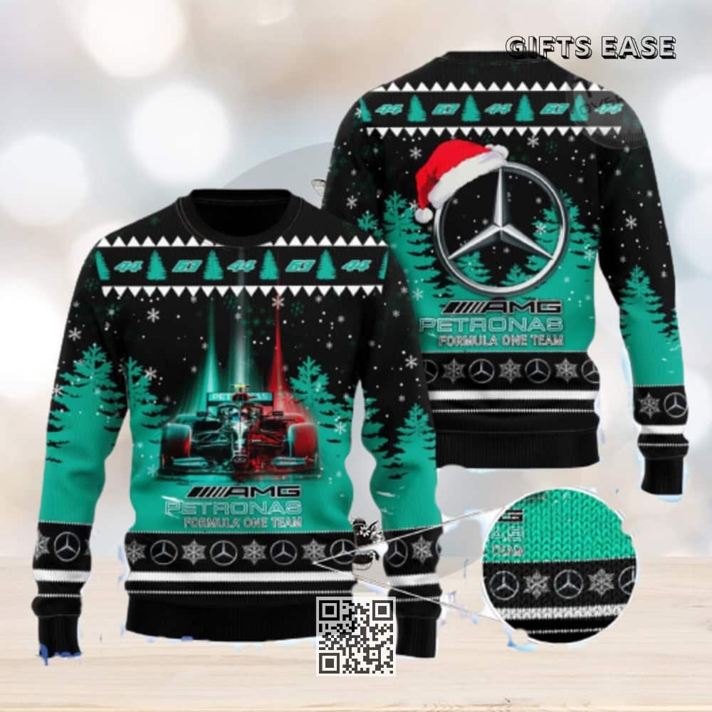 Mercedes AMG Petronas Ugly Christmas Sweater Formula One Team Mercedes AMG Petronas Ugly Christmas Sweater Formula One Team