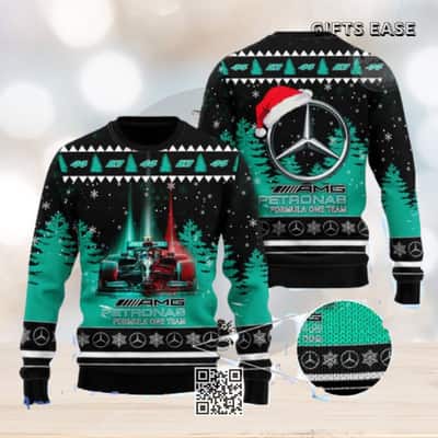 Mercedes AMG Petronas Ugly Christmas Sweater Formula One Team