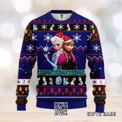 Blue Frozen Ugly Christmas Sweater