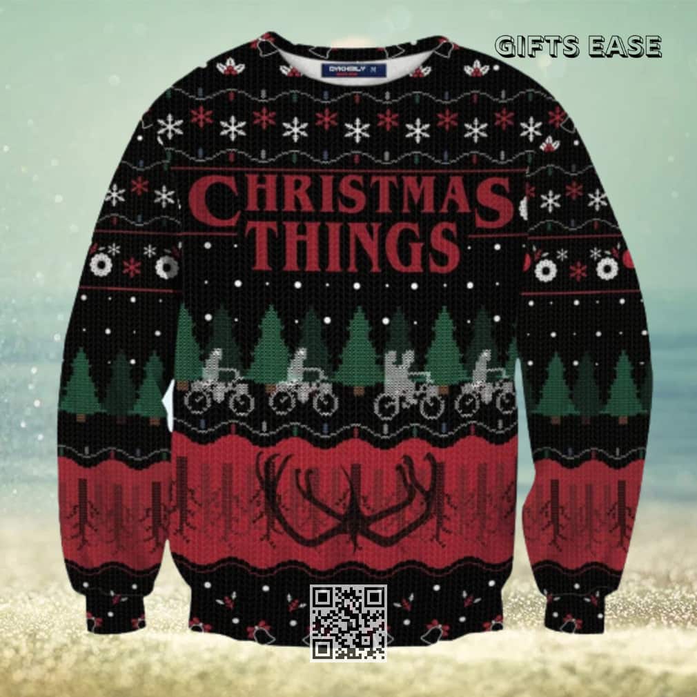 Black Christmas Things Ugly Christmas Sweater Black Christmas Things Ugly Christmas Sweater
