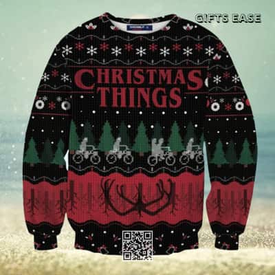 Black Christmas Things Ugly Christmas Sweater