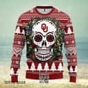 NCAA Oklahoma Sooners Ugly Christmas Sweater Skull Flower NCAA Oklahoma Sooners Ugly Christmas Sweater Skull Flower