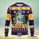 Purple Goku Blue Dragon Ball Ugly Christmas Sweater Purple Goku Blue Dragon Ball Ugly Christmas Sweater