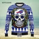 NFL Buffalo Bills Ugly Christmas Sweater Skull Flower