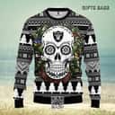 NFL Oakland Raiders Ugly Christmas Sweater Skull Flower NFL Oakland Raiders Ugly Christmas Sweater Skull Flower
