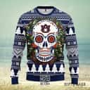 NCAA Auburn Tigers Ugly Christmas Sweater Skull Flower NCAA Auburn Tigers Ugly Christmas Sweater Skull Flower