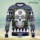 NHL Winnipeg Jets Ugly Christmas Sweater Skull Flower