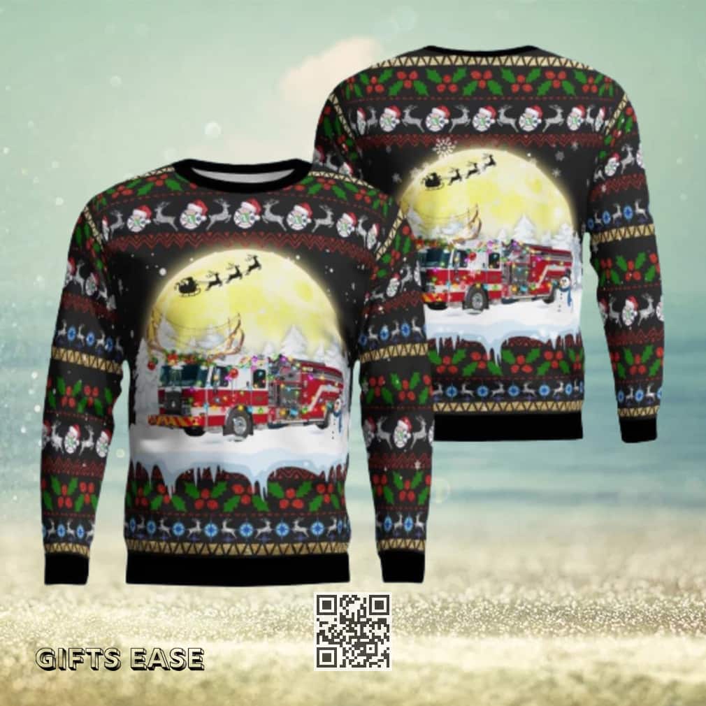 Charlotte County Fire Department Ugly Christmas Sweater Charlotte County Fire Department Ugly Christmas Sweater