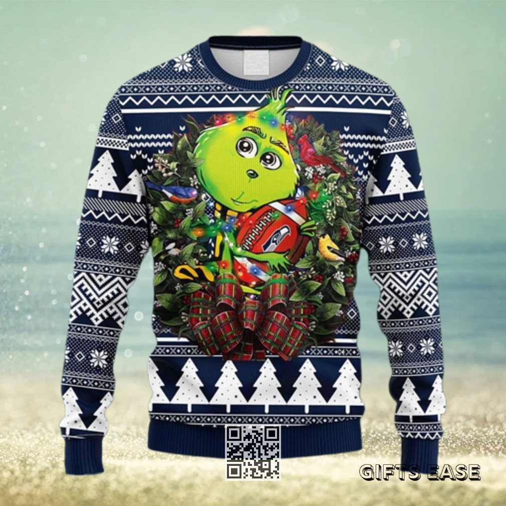 Grinch Loves NFL Seattle Seahawks Ugly Christmas Sweater Grinch Loves NFL Seattle Seahawks Ugly Christmas Sweater