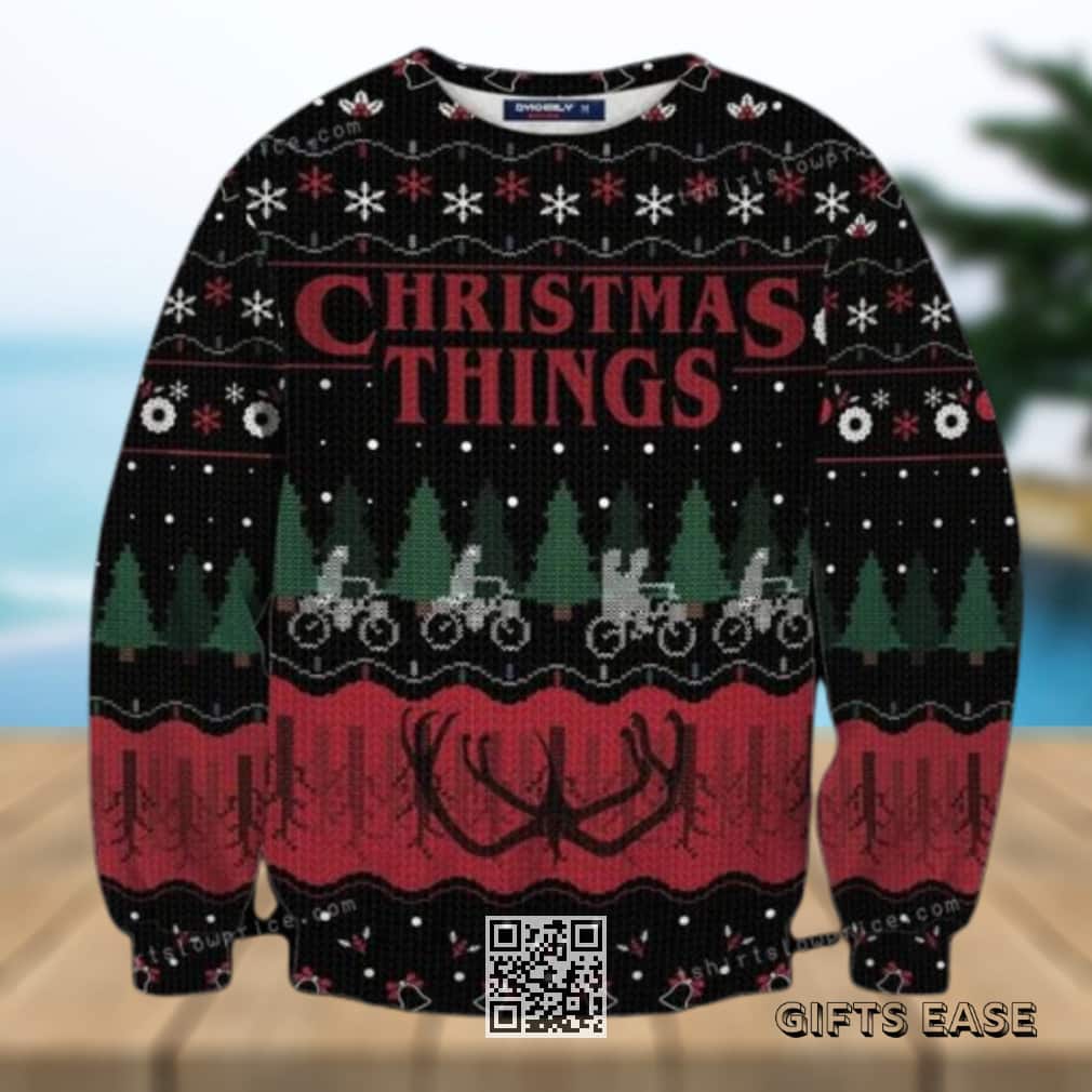 Christmas Stranger Things Ugly Christmas Sweater Christmas Stranger Things Ugly Christmas Sweater