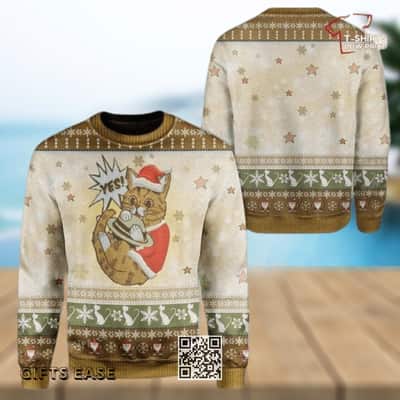 Cute Cat Ugly Christmas Sweater