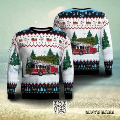 North Penn Volunteer Fire Company Ugly Christmas Sweater Winter Gift