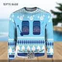 Blue Bud Light Beer Ugly Christmas Sweater