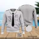 White Pilot Ugly Christmas Sweater