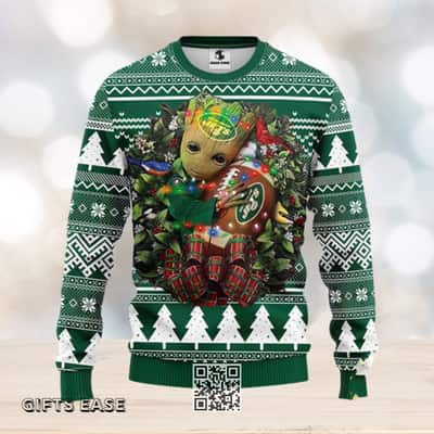 Groot Loves NFL New York Jets Ugly Christmas Sweater