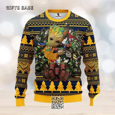 Groot Loves NFL Nashville Predators Ugly Christmas Sweater
