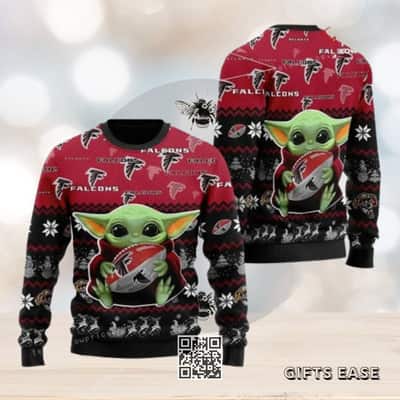 Baby Yoda Star Wars NFL Atlanta Falcon Ugly Christmas Sweater