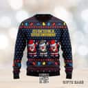 Funny Santa Ugly Christmas Sweater Autism It's Ok To Be A Little Different