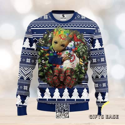 Groot Loves NFL Minnesota Twins Ugly Christmas Sweater
