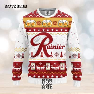 Rainier Beer Ugly Christmas Sweater