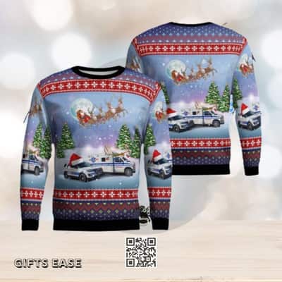 Noga Ambulance Ugly Christmas Sweater