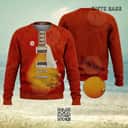 Red Electric Guitar Ugly Christmas Sweater