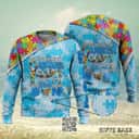 I Wear Blue For My Son Autism Ugly Christmas Sweater I Wear Blue For My Son Autism Ugly Christmas Sweater