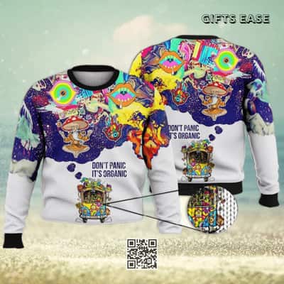 Don&rsquo;t Panic It&rsquo;s Organic Ugly Christmas Sweater