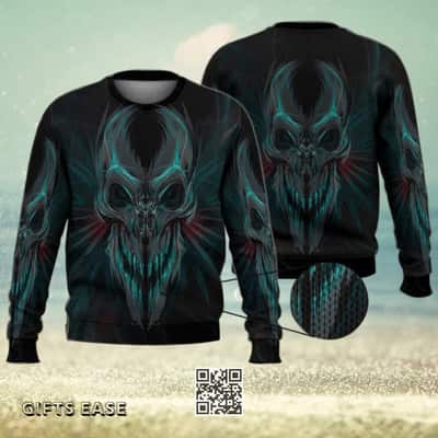 Cool Skull Ugly Christmas Sweater