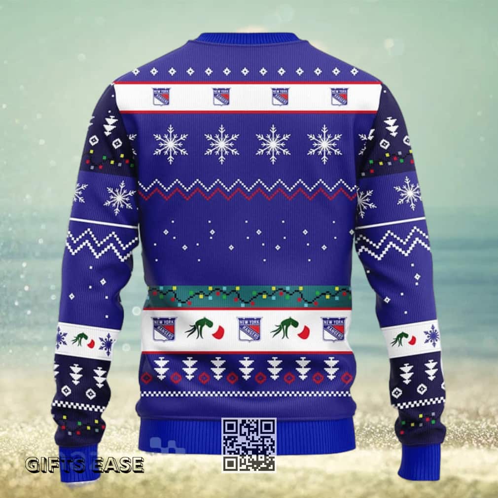 Grinch NHL New York Rangers Ugly Christmas Sweater