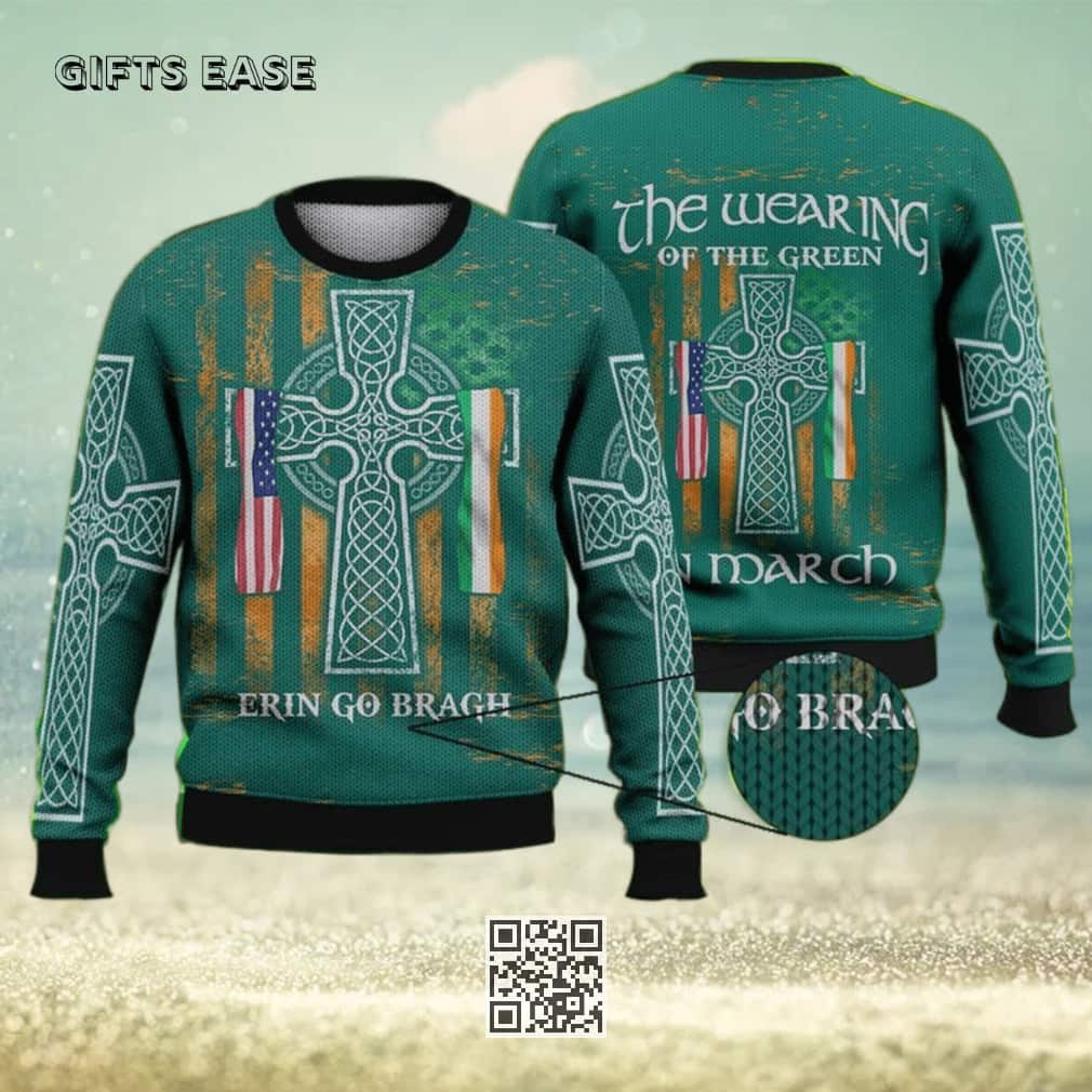 Erin Go Bragh Ugly Christmas Sweater The Wearing Of The Green On March Erin Go Bragh Ugly Christmas Sweater The Wearing Of The Green On March
