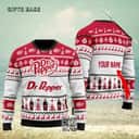Dr Pepper Beer Ugly Christmas Sweater Custom Name Dr Pepper Beer Ugly Christmas Sweater Custom Name
