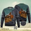 Excavator Ugly Christmas Sweater Winter Gift