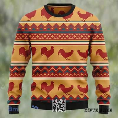Chicken Ugly Christmas Sweater Winter Gift