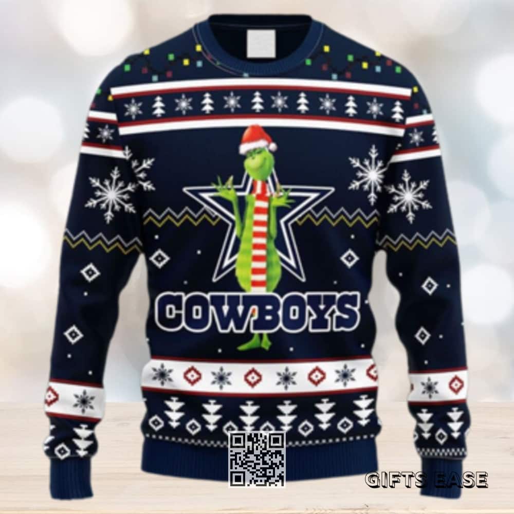 NFL Dallas Cowboys Ugly Christmas Sweater Funny Grinch NFL Dallas Cowboys Ugly Christmas Sweater Funny Grinch