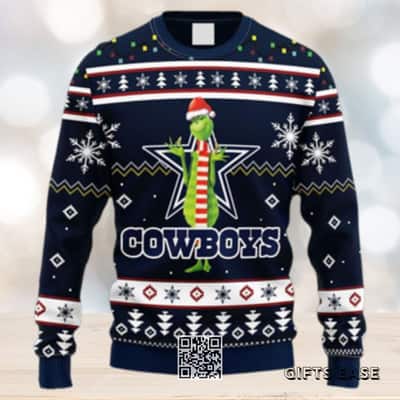 NFL Dallas Cowboys Ugly Christmas Sweater Funny Grinch