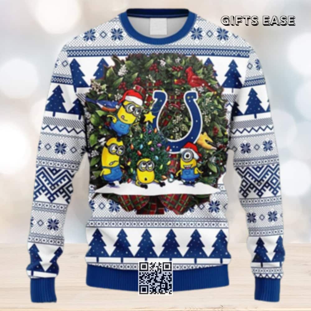 NFL Indianapolis Colts Ugly Christmas Sweater Minion NFL Indianapolis Colts Ugly Christmas Sweater Minion